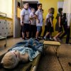 Nietypowe rozpoczecie roku szkolnego w SP nr 24 im. Powstancow Slaskich w Rudzie Slaskiej upamietniajace 100-lecie niepodleglosci i 79 rocznice wybuchu II Wojny Swiatowej