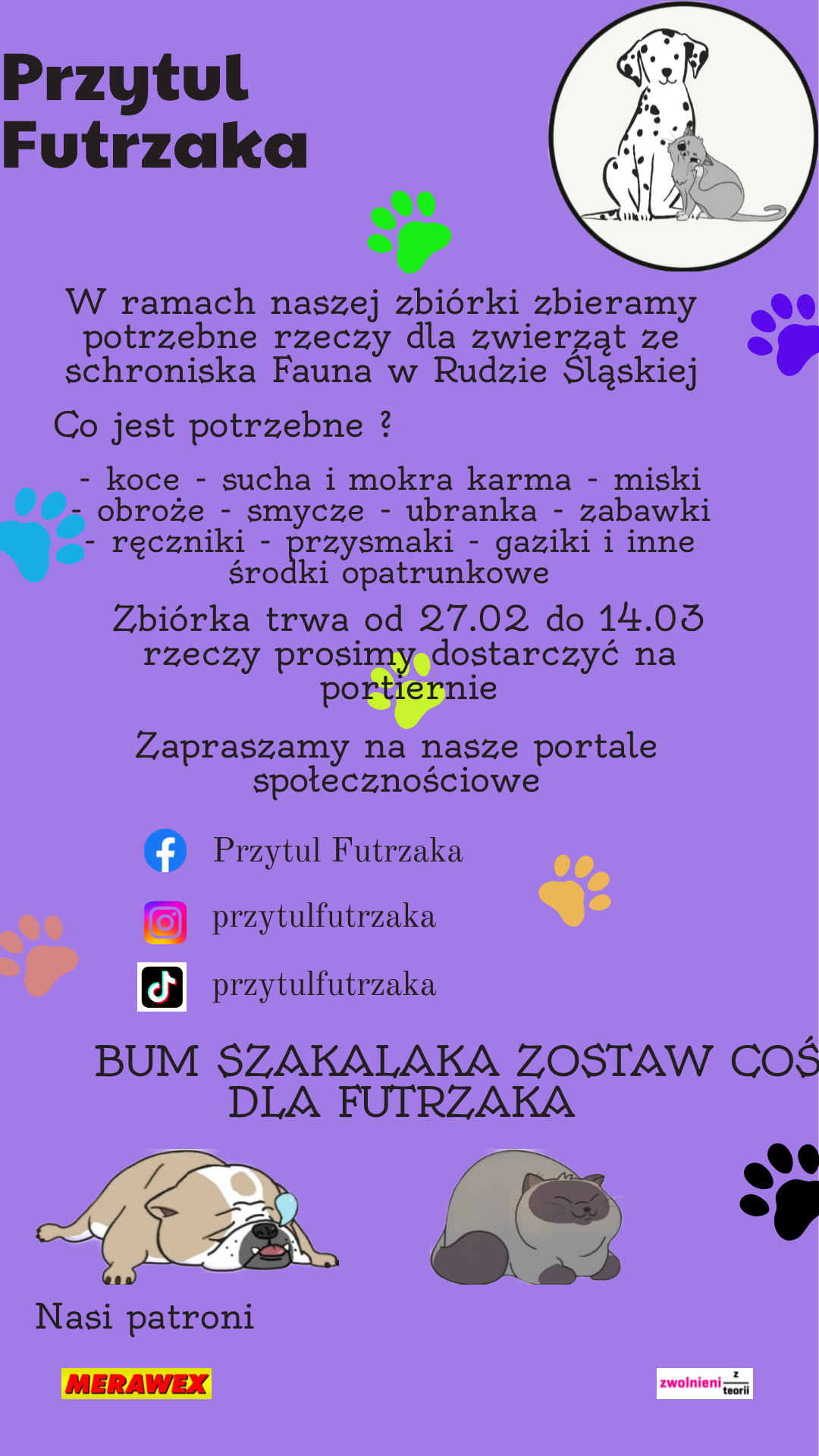 Plakat Przytul futrzaka