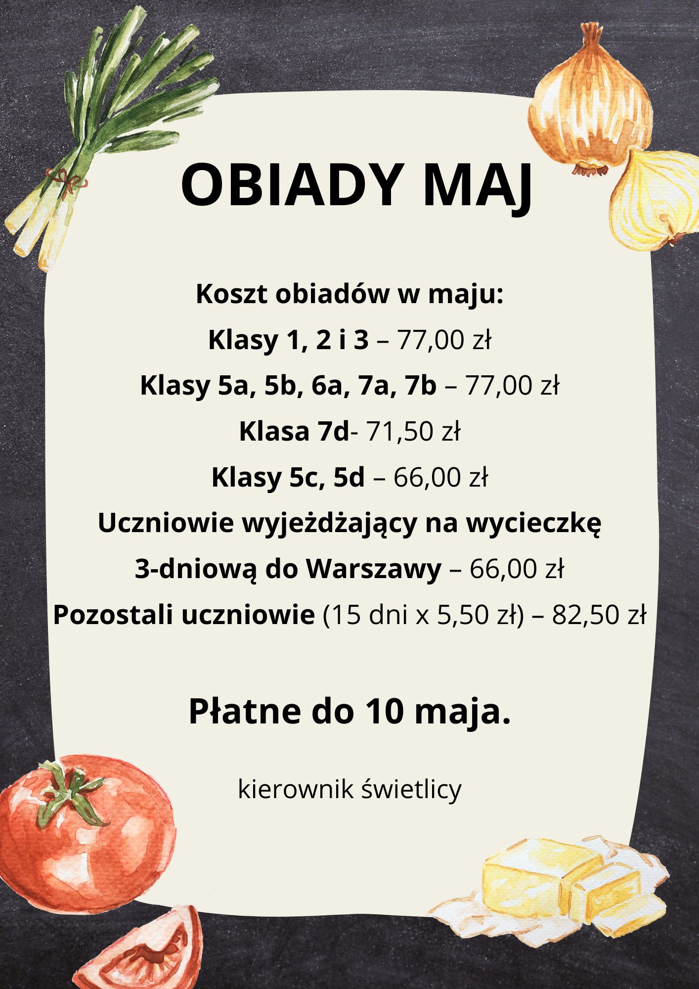 obiady maj